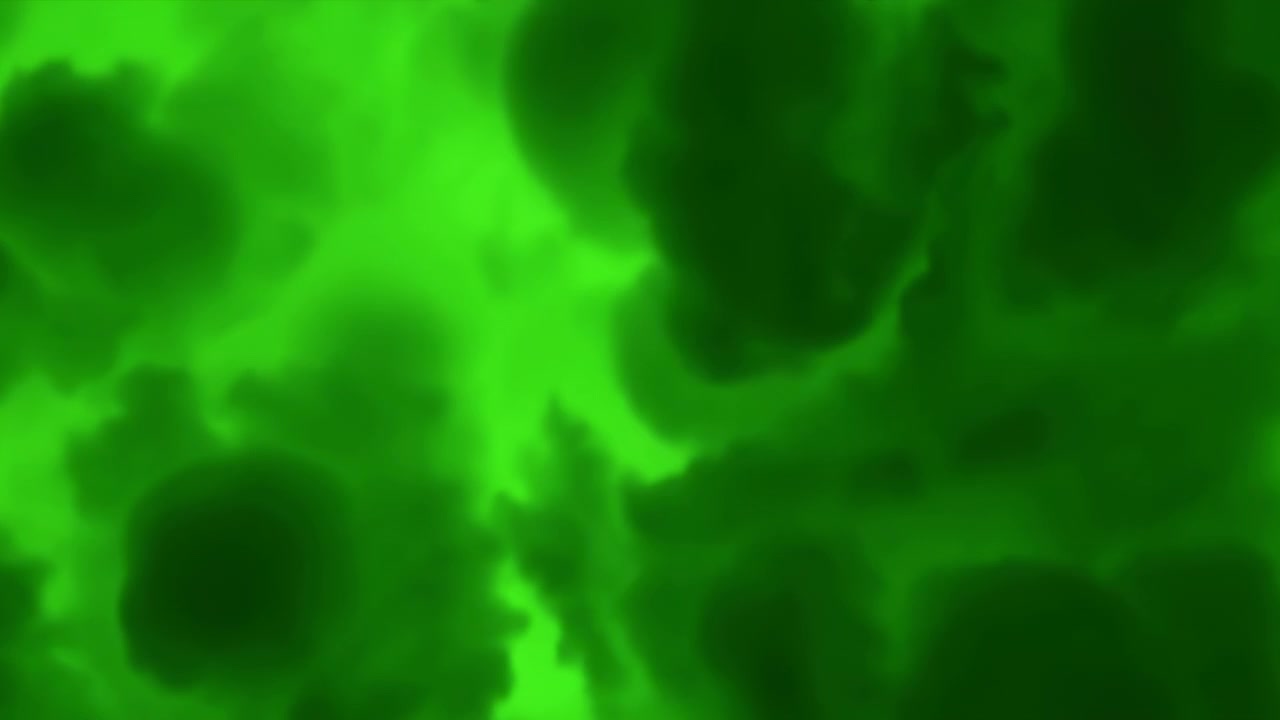 Atmosfærisk time-lapse-sekvens, der udvikler sig fra en tidlig tæt central skymasse gennem fragmentering og maksimal turbulens til endelig spredning mod