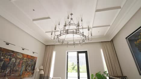sitting area in a luxury house showing beautiful furniture and fixtures