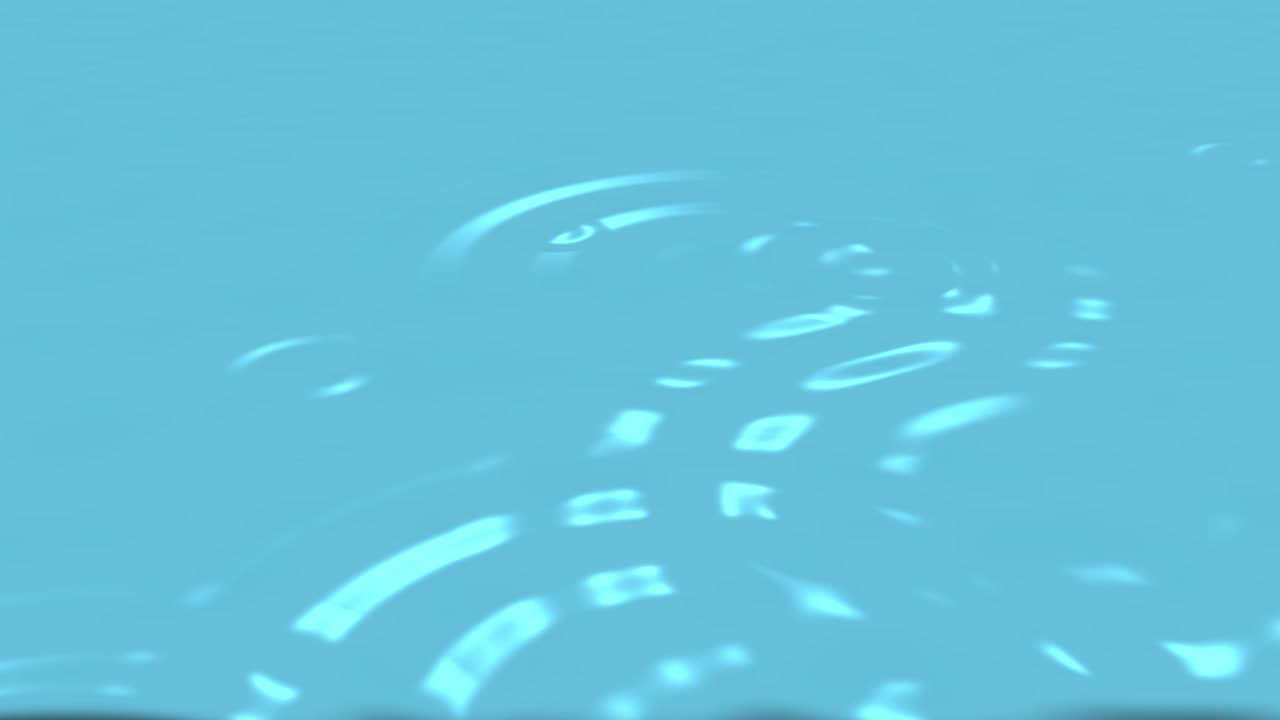 밝은 파란색 배경에 비 물결 애니메이션