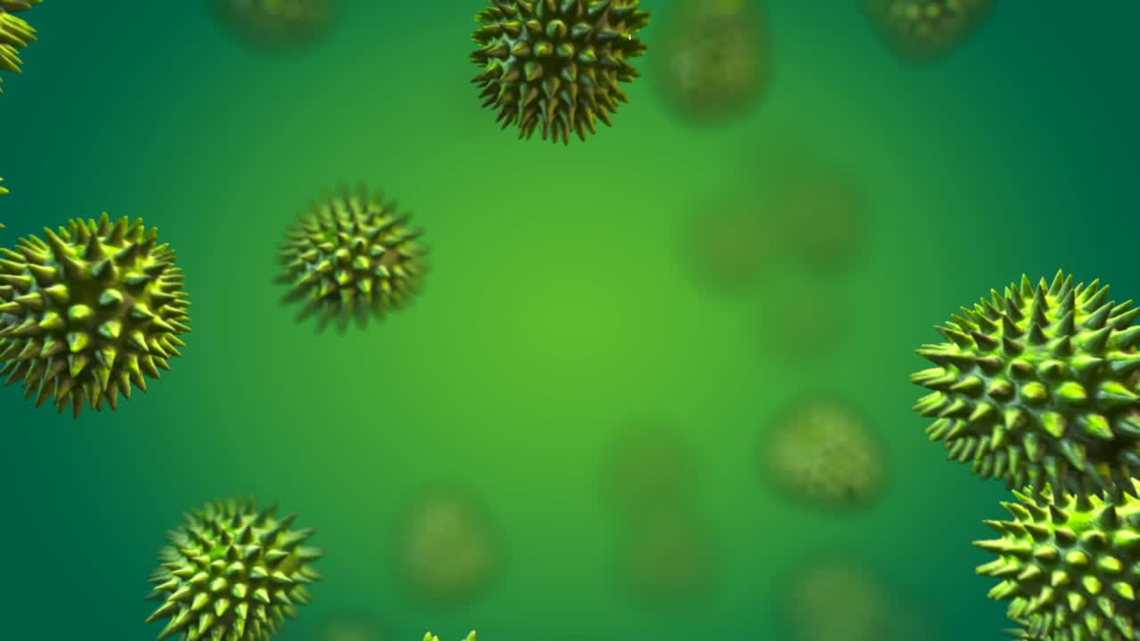 Virus verde in movimento