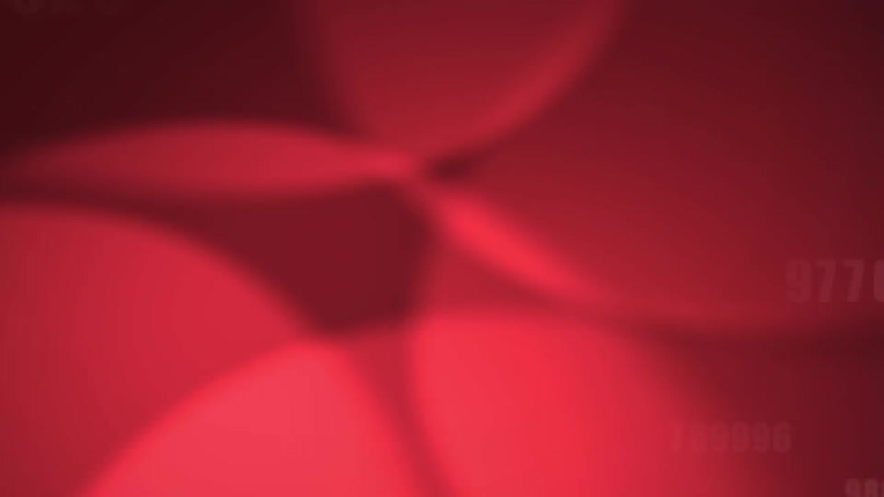 검은색 배경에 있는 빨간색 빛의 반점에 대해 여러 개의 숫자가 바뀌고 있습니다.