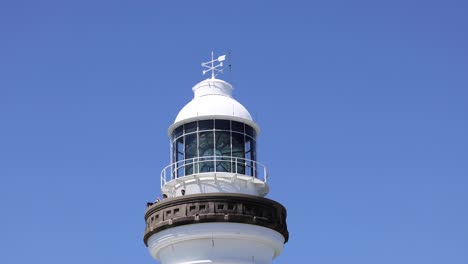 el faro permanece estático durante todo el video.