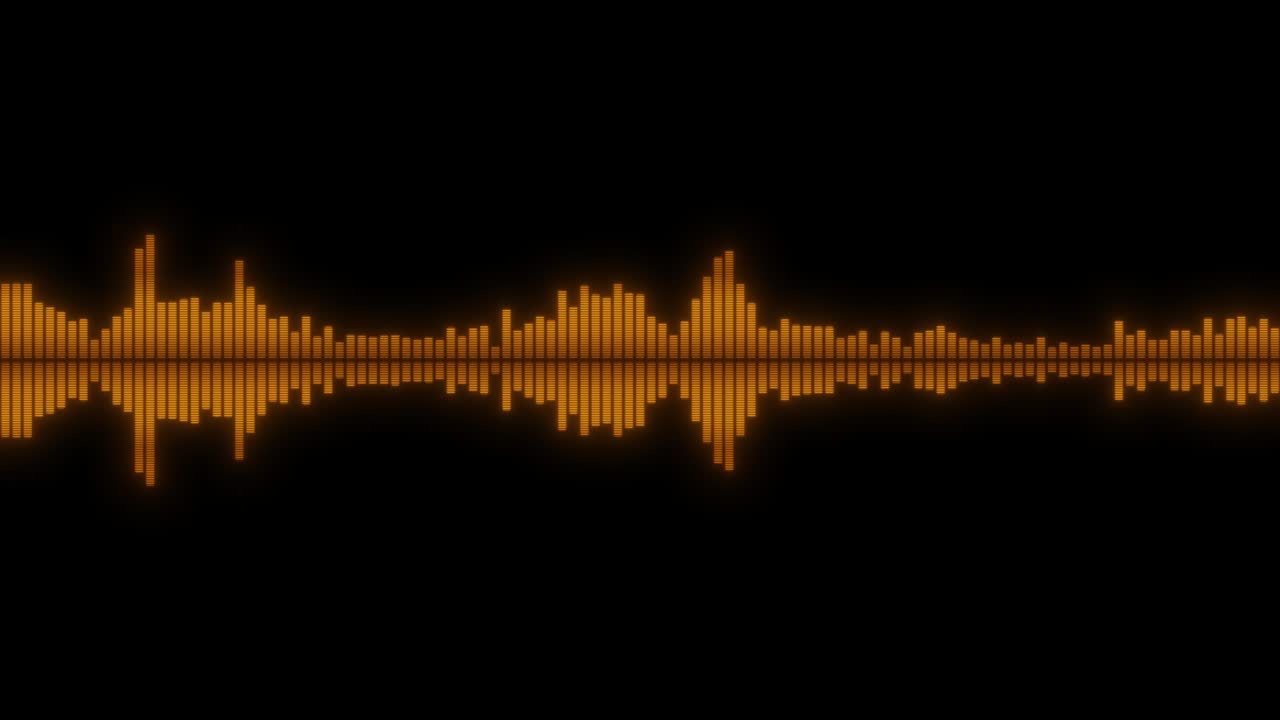 추상적인 골든 사운드 웨이브 배경, 오디오 웨이브 형태, 추상적인 음악 웨이브 진동, 현대, 미래의 사운드 웨이지 시각화.