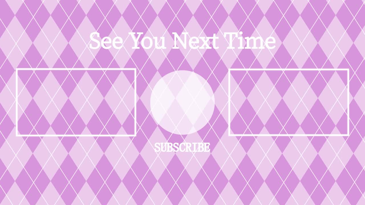 argyle 패턴 엔드 카드 엔딩 스크린 모션 그래픽