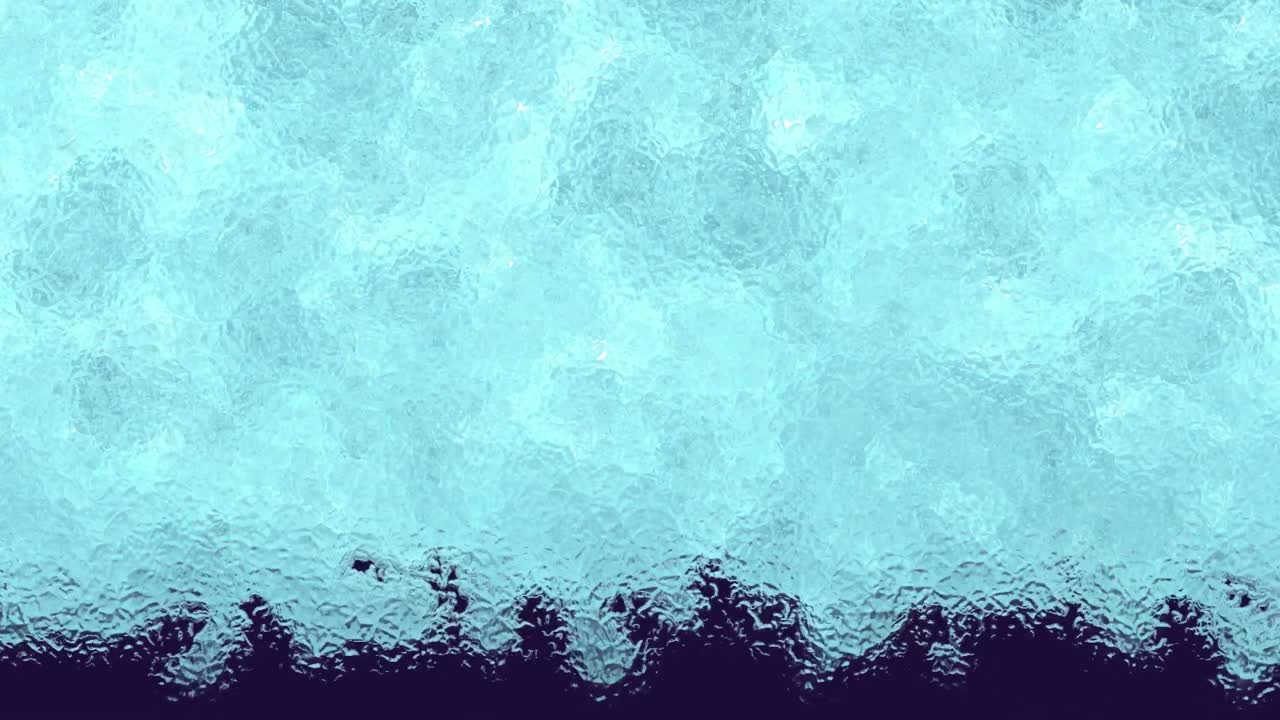 Animation of frozen screen on black background
