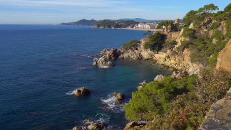 lloret de mar coastal path beach views mediterranean turquoise blue cove ibiza mallorca