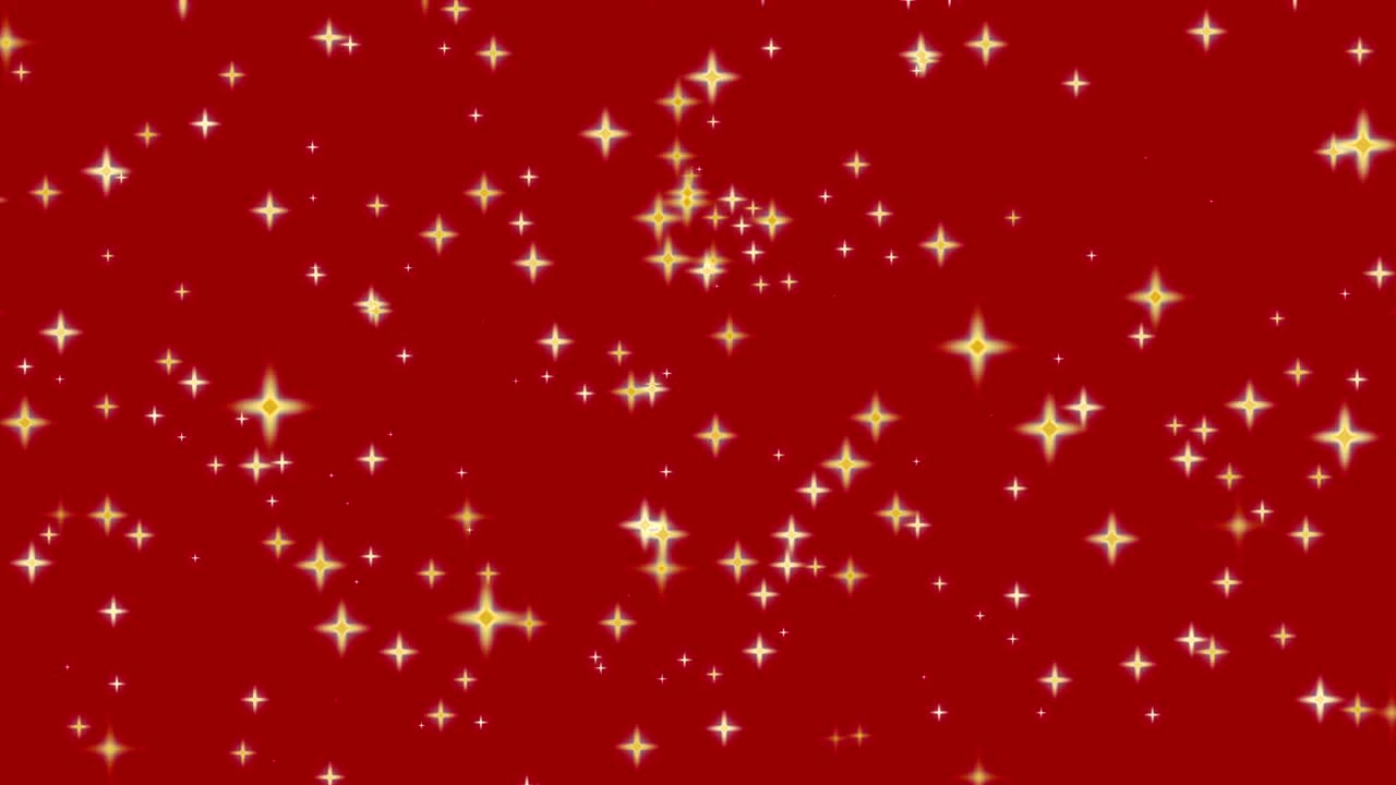 빨간 바탕에 노란색 별이 빛나고 있습니다.