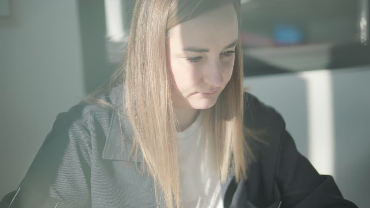 Car Service Manager Working at Desk in Office
