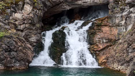 running eagle falls, glacier national park, montana