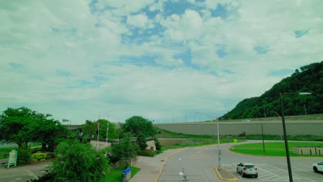 scenic rest area along a highway