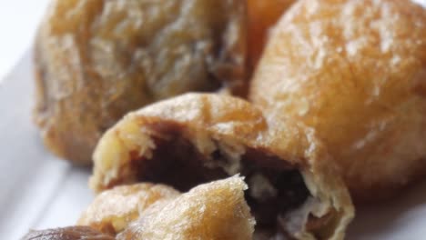 fried dough with chocolate filling