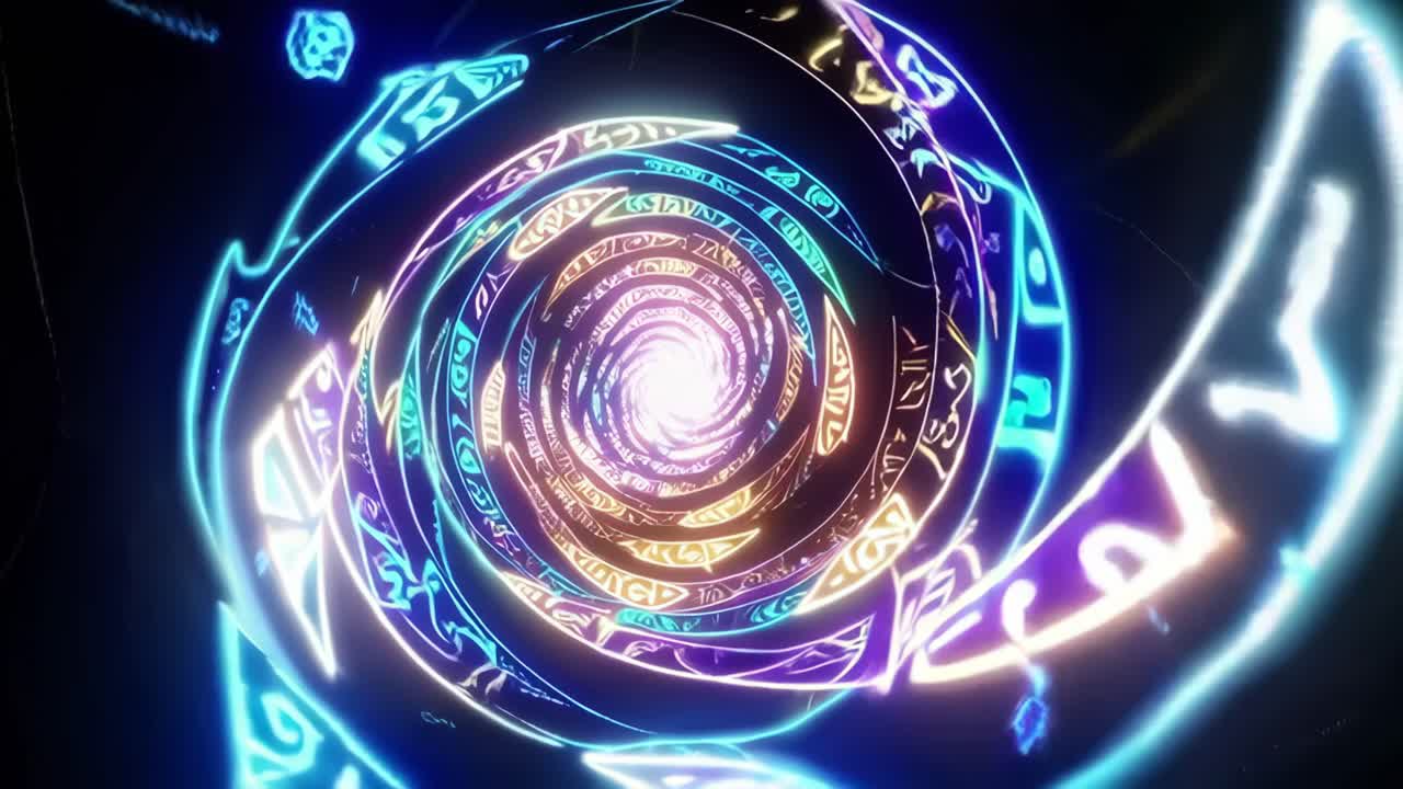 túnel de resplandor abstracto