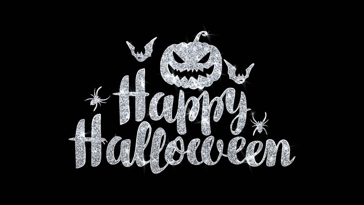 Happy Halloween Glitter Design