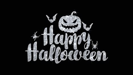 happy halloween glitter design