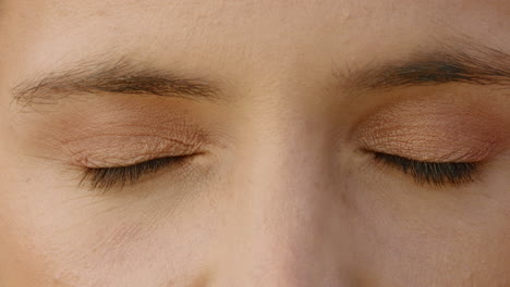 close up macro eyes opening looking amazed blinking healthy eyesight concept