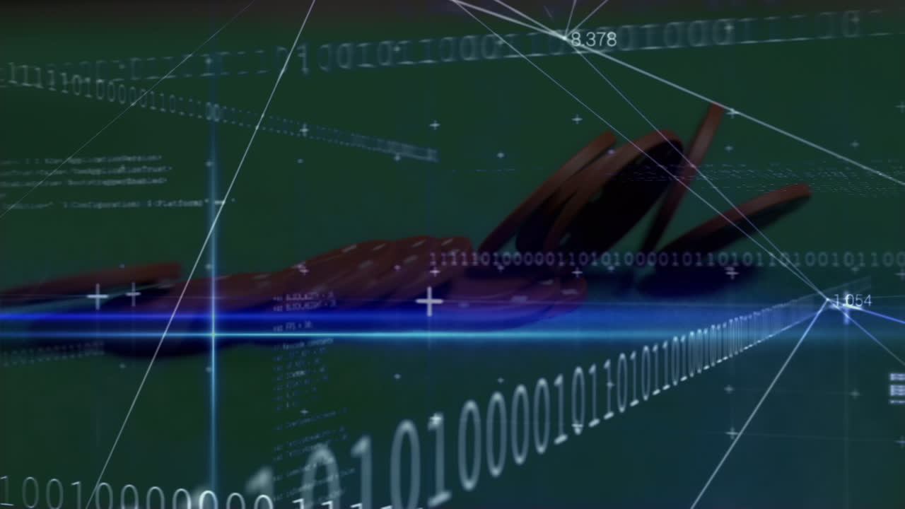 카지노 에 대한 데이터 처리 및 이진 코딩의 애니메이션