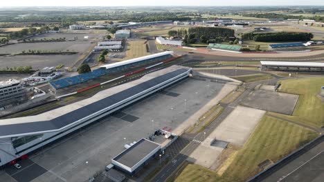 silverstone motorsport international pit straight british racetrack f1 circuit reversing aerial view