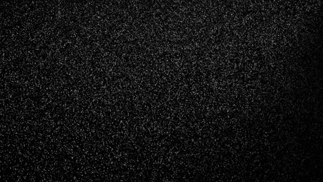 heavy rain or snow look alike on the dark night with lighting shining on the rain or snow particle.