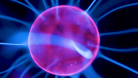 the red round energy on the center of the plasma ball