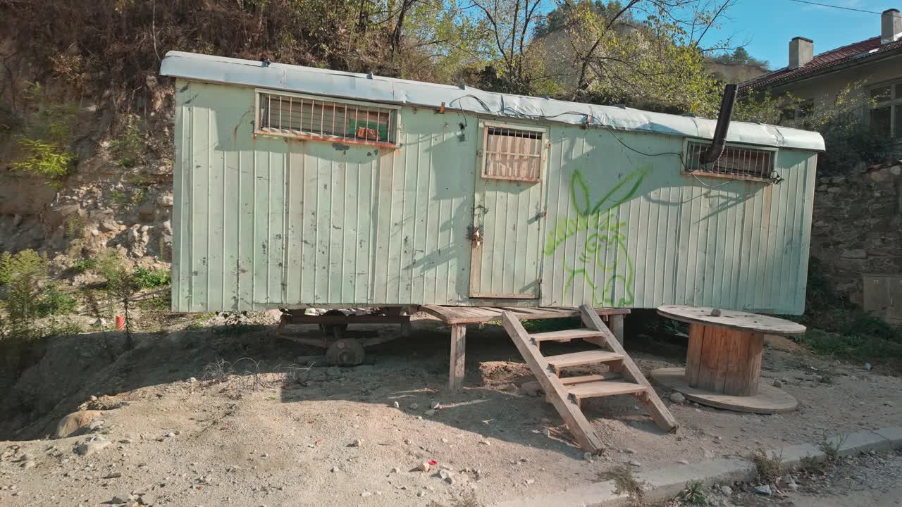 cabaña de pastor de metal corrugado, alojamiento de vivienda barata exterior