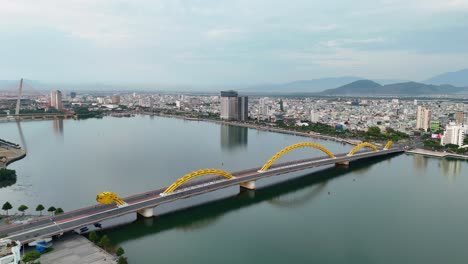 flycam dragon bridge | danang city - vietnam