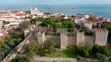 Rückwärtsfliegen-Von-Der-Burg-São-Jorge