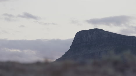 mountain top on dovrefjell mountains, norway