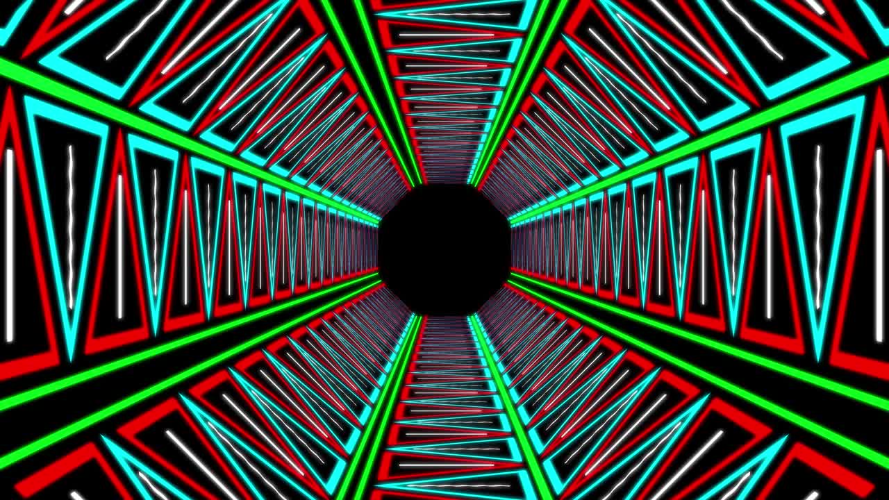 Cyber tunnel progress animation motion graphics