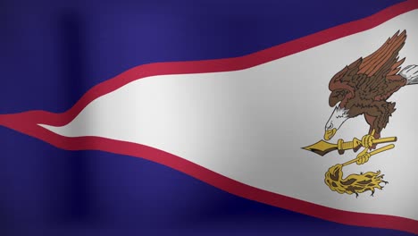 animación de la bandera nacional de samoa ondeando