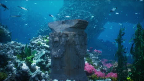 ancient column underwater