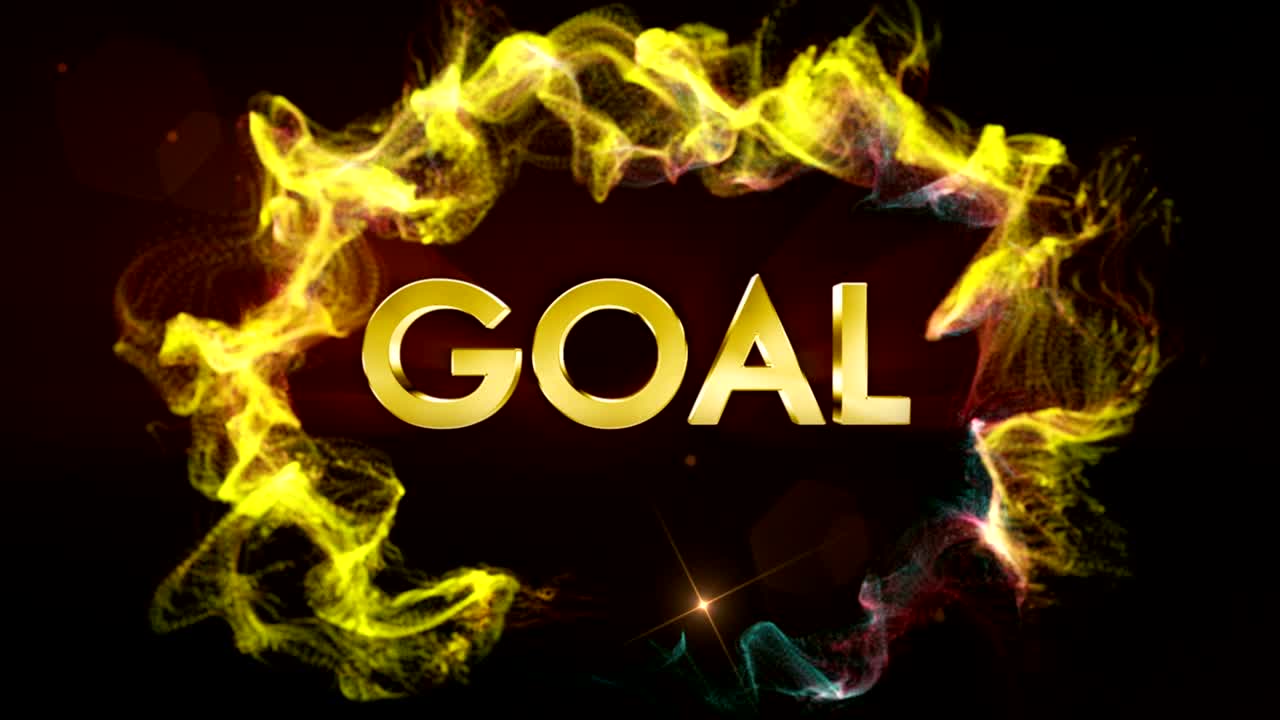 texto objetivo en partículas, con transición final a blanco, animación, fondo