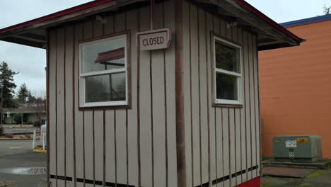 Isolated-Coffee-Cottage-With-Closed-Signage-During-Daytime