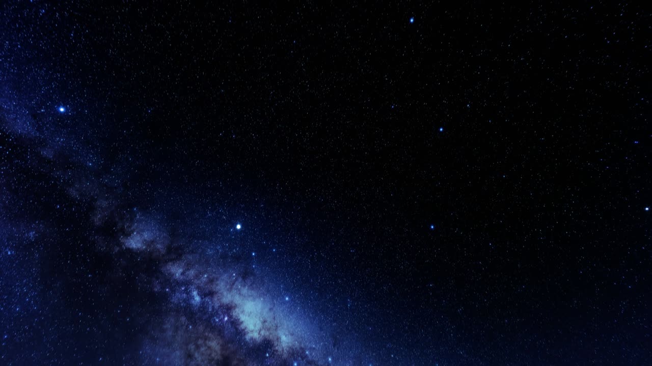 Timelapse starry sky, 4K