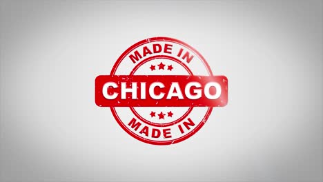 made in chicago stamp design