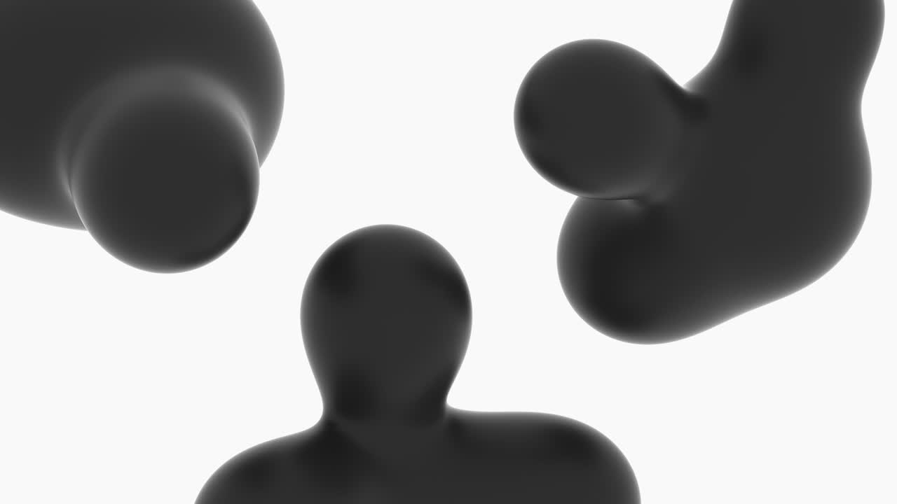 미래의 유기적 디자인 액체 애니메이션 추상화 형태 클로즈업