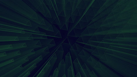 Futuristisches-Dunkelgrünes-Dreiecksmuster---Abstrakte-Diagonale-Anordnung