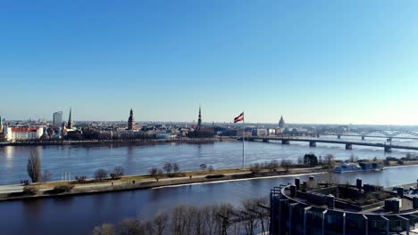 Arts-Center-NOASS-At-Zunds-River-By-Daugava-River-In-Riga,-Latvia