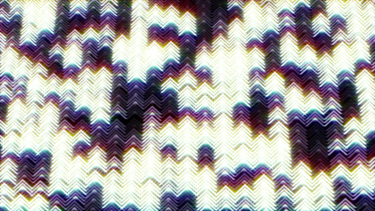 señal de flecha parpadeante gráfico de partículas en movimiento