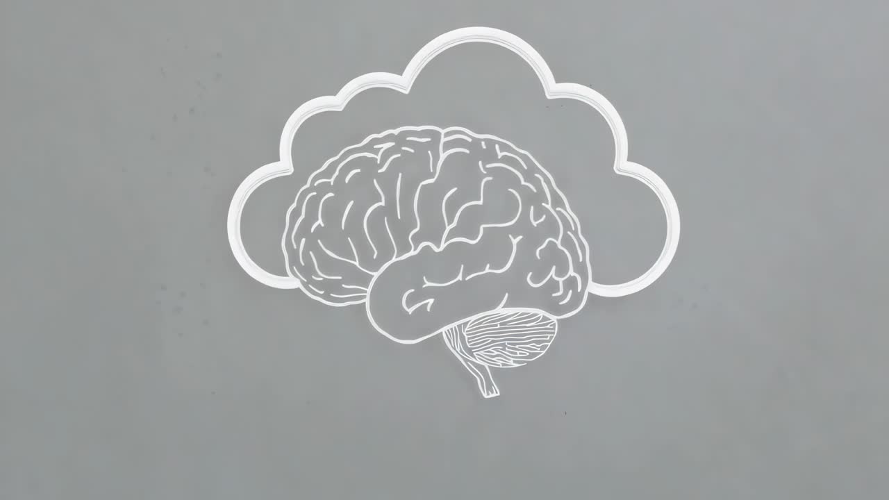 Brain and Cloud Concept