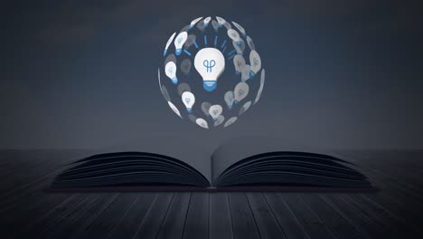 bombillas y un libro