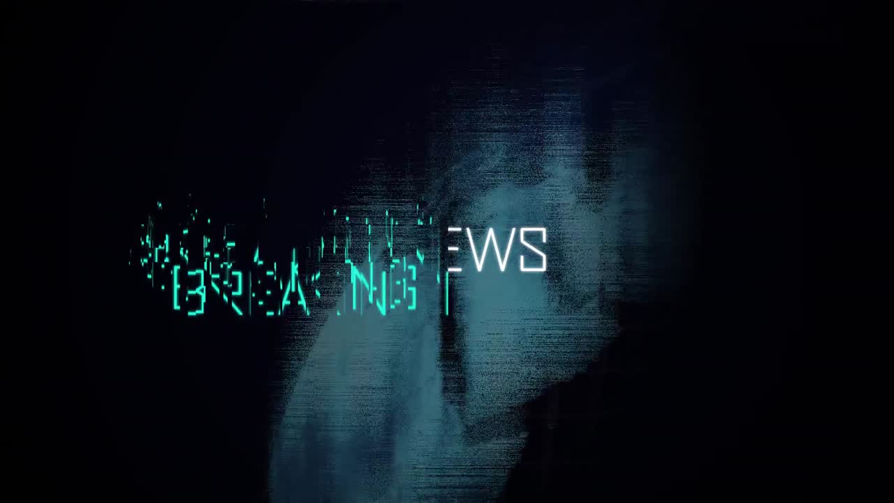 animación de palabras noticias de última hora escritas con el globo en el fondo