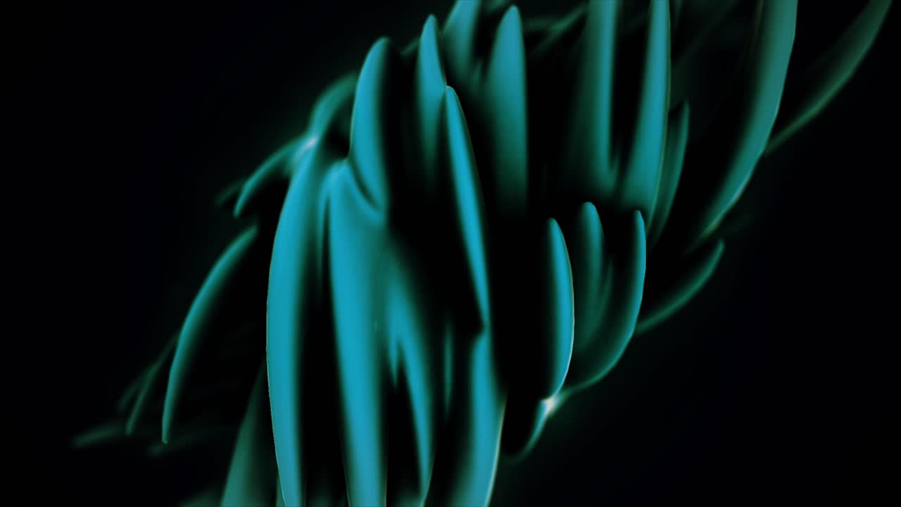 Abstract 3D Background with Blue and Green Waves