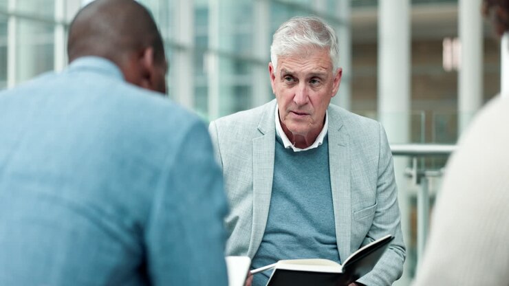 Workshop, mentor and planning with old man