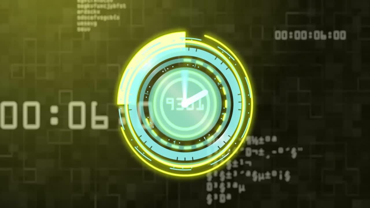 Animation of scope scanning over data processing