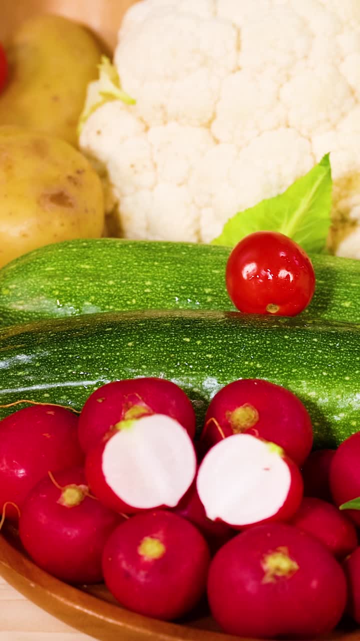 검은 바탕 에 배열 된 다양한 채소