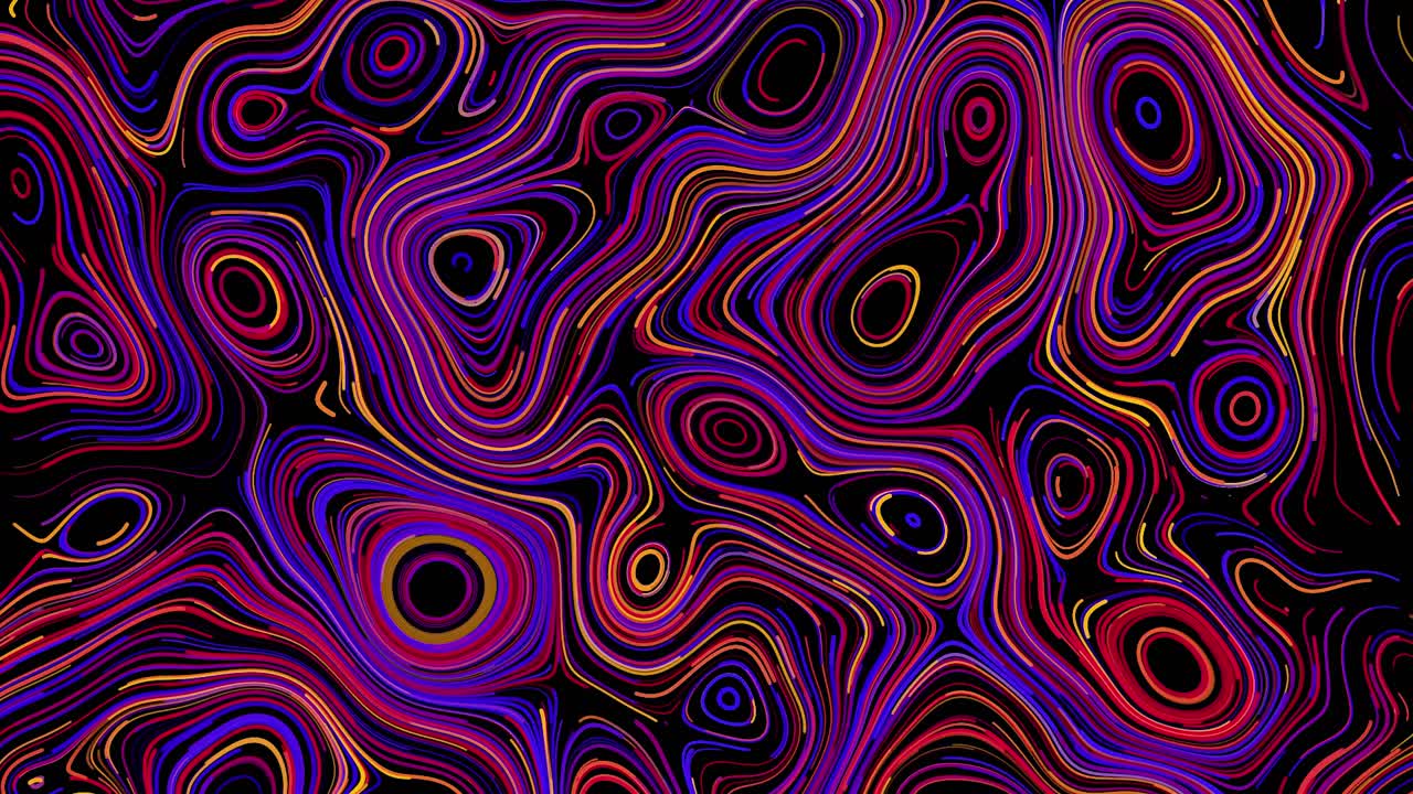 Abstract Colorful Flowing Lines