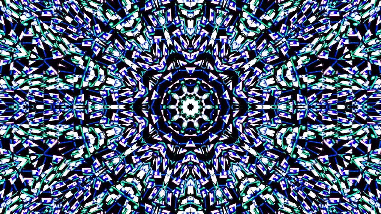 circle shape of line wave motion, colorful, on black background