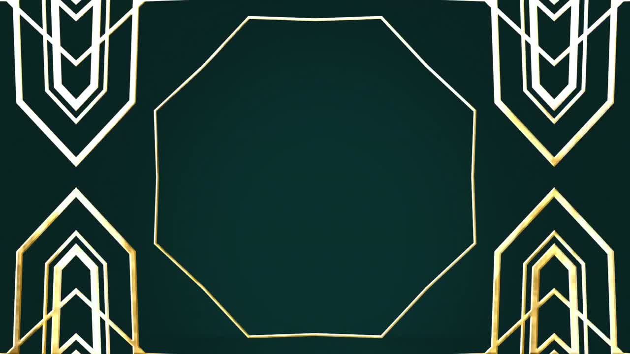 검은색 배경 위에서 움직이는 모양의 애니메이션