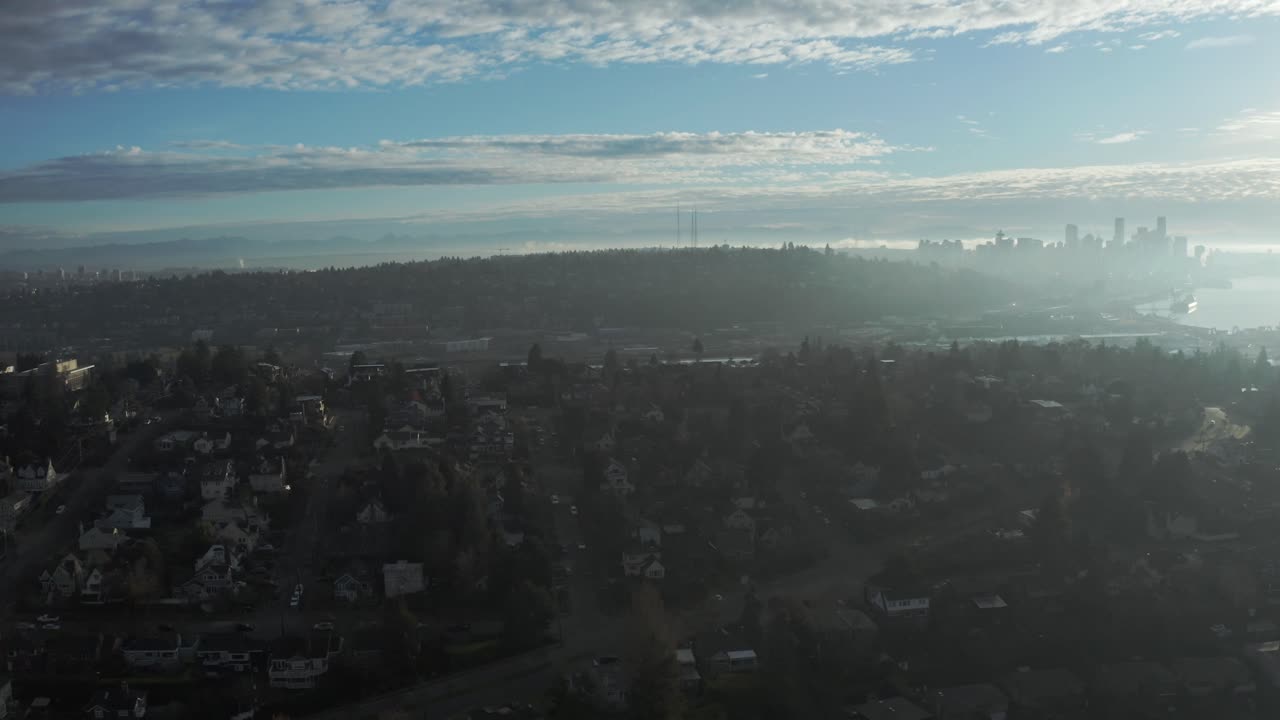 movimiento de paralaje aéreo magnolia de seattle