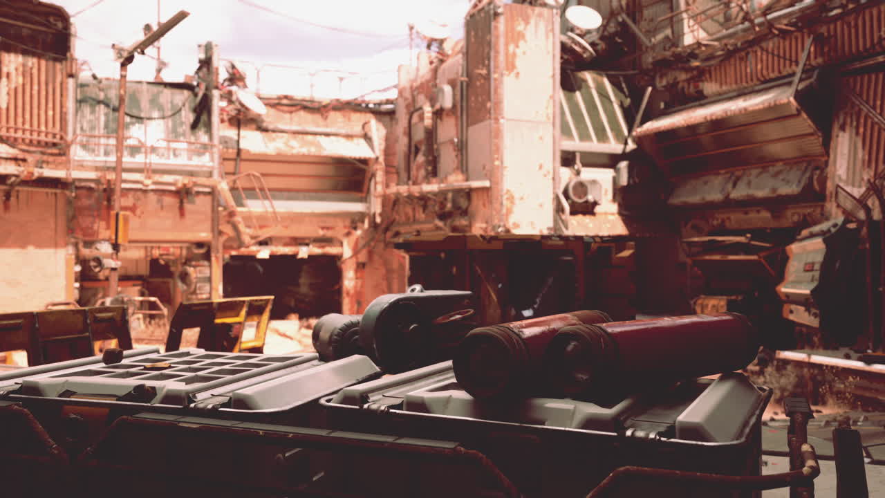 포스트 아포칼립스 도시 폐허